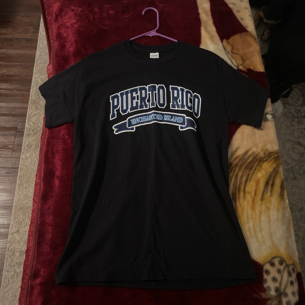 Gildan Black Puerto Rico Short Sleeve Tee